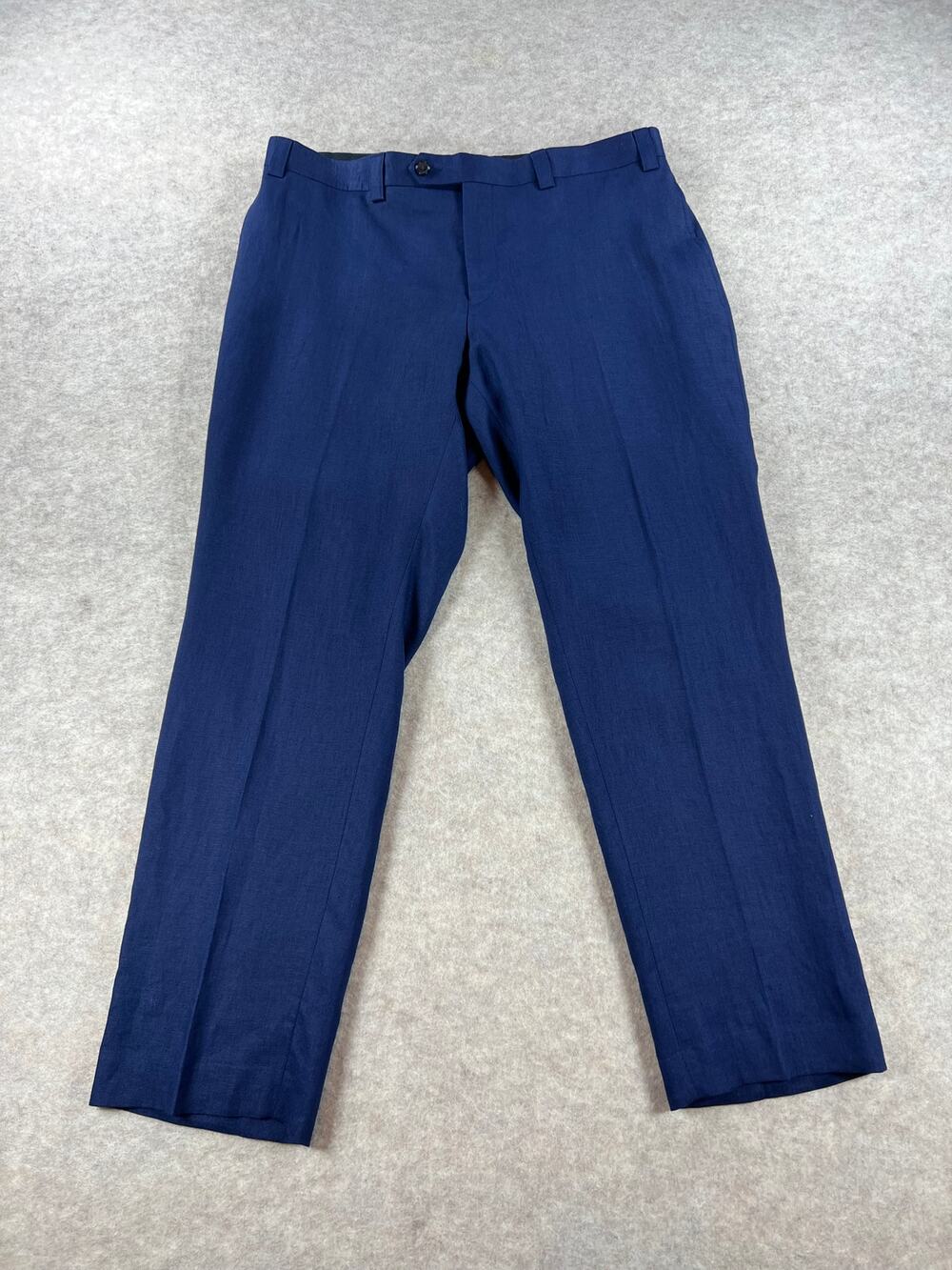 Lauren Ralph Lauren Navy Blue Linen Dress Pants Trouser Slacks Men's Size 36x29